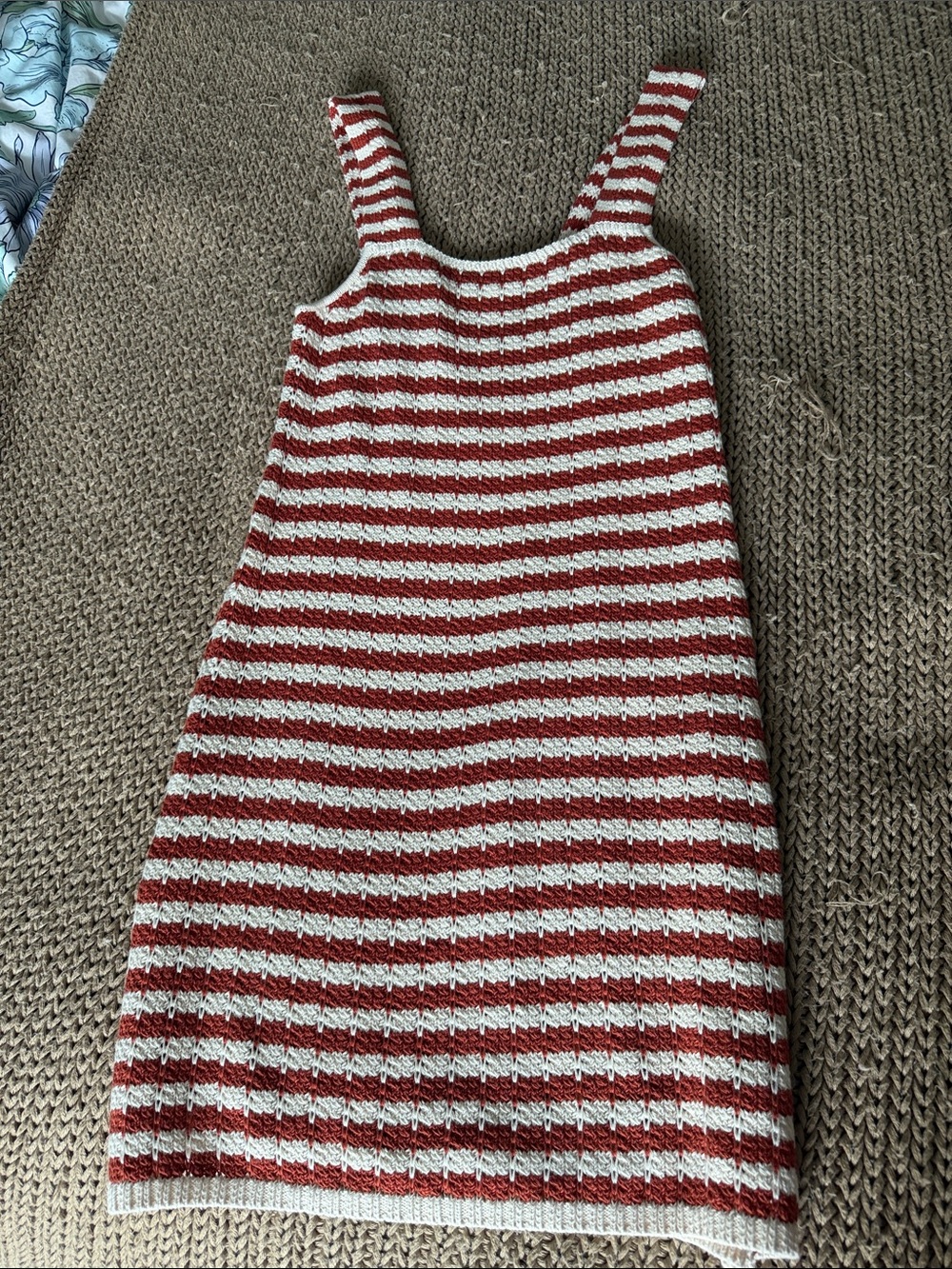 Faherty Striped Knit Tank Dress
